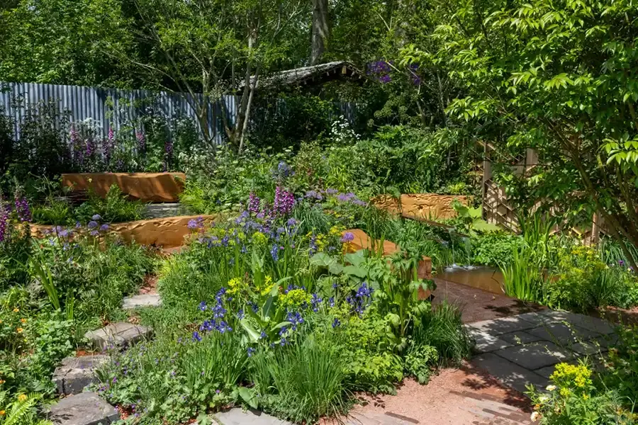 The Octavia Hill Garden by Blue Diamond with the National Trust at RHS Chelsea Flower Show 2024